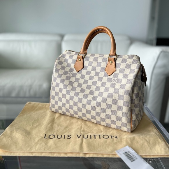 [Authentic] LOUIS VUITTON SPEEDY 30 DAMIER HANDBAG - Picture 3 of 11
